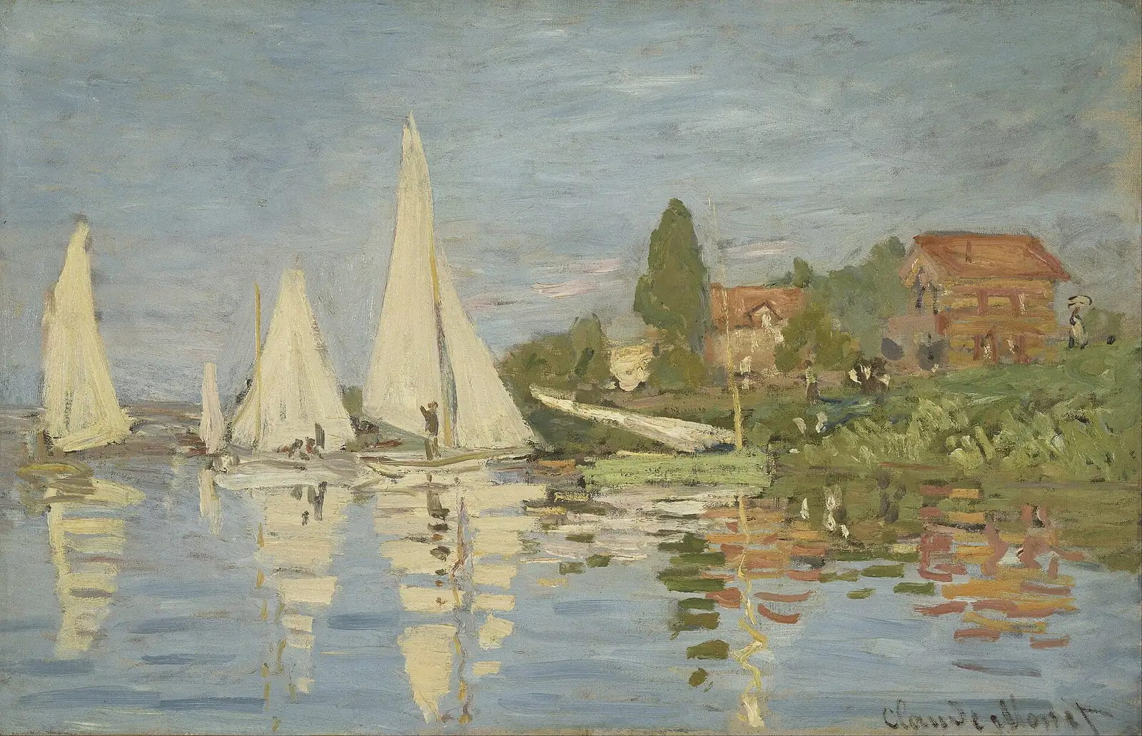 Monet’s Regattas at Argenteuil: white sails and their broken reflections on the Seine