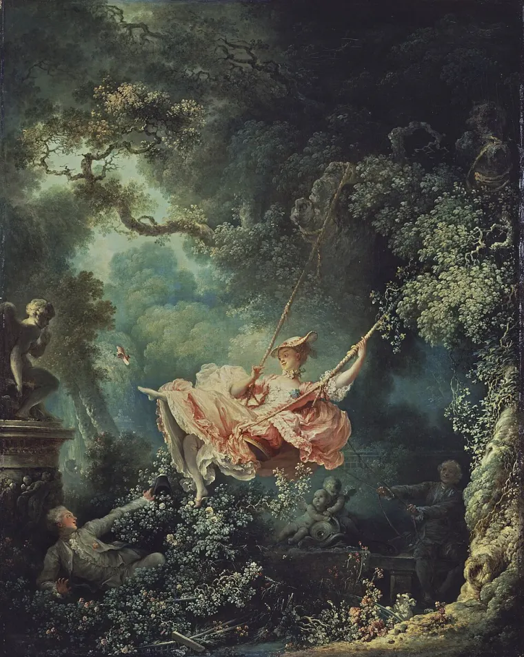 The Swing by Jean-Honoré Fragonard