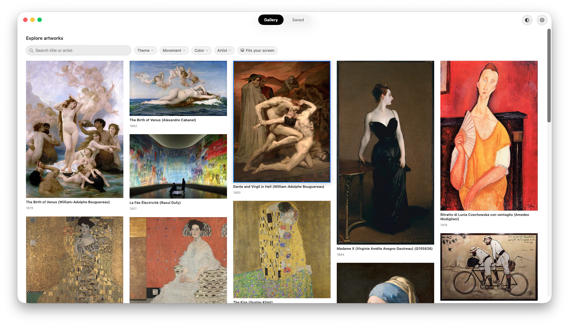 The Art4 gallery showing a varied collection of artworks