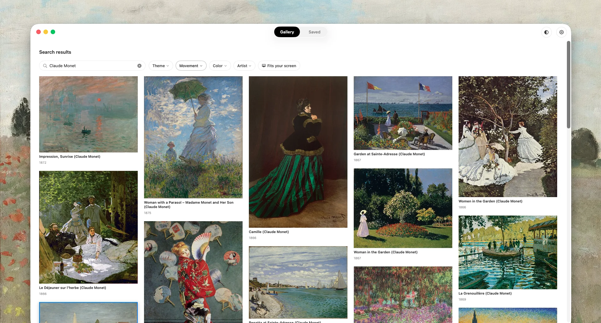 Art4 gallery in light mode